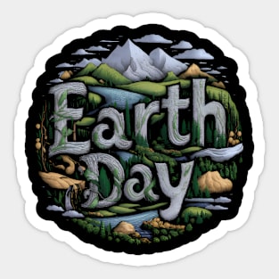 celebrating  earth day Sticker